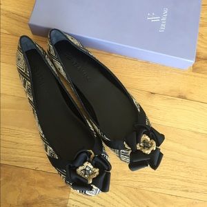 Vera Wang Eri Basketweave Raffia Espadrille Flat